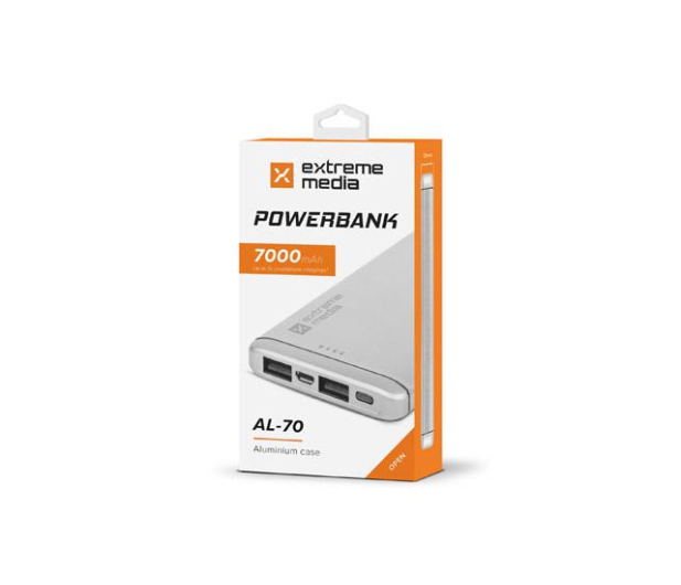 NATEC EXTREME MEDIA AL-70 SILVER (7000MAH) - 1406269 - zdjęcie 4
